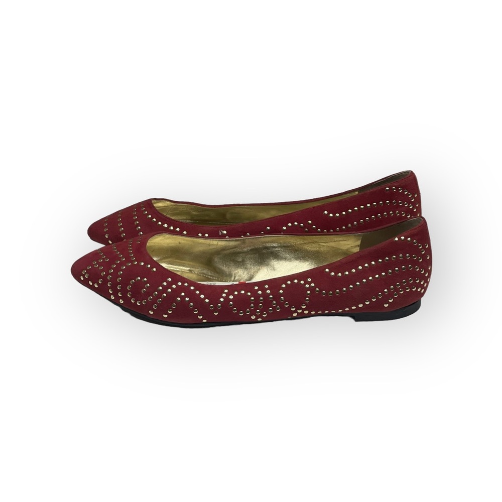 new Enzo Angiolini ❤︎ Stud Suede Ballerina Ballet Flat ❤︎ Pumpkin Spice ❤︎ 8M ❤︎ - Picture 6 of 16